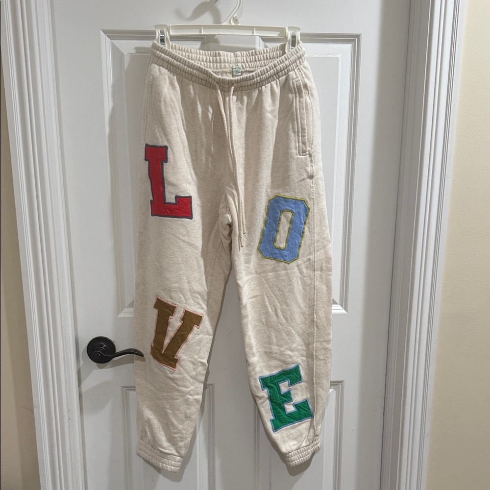 Aerie LOVE Cream Joggers